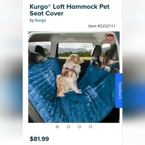 Kurgo loft hammock pet seat cover